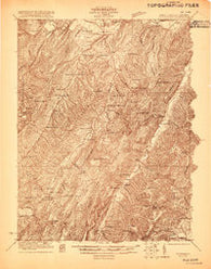 Petersburg West Virginia Historical topographic map, 1:48000 scale, 15 X 15 Minute, Year 1921