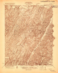 Petersburg West Virginia Historical topographic map, 1:48000 scale, 15 X 15 Minute, Year 1921