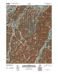 Petersburg East West Virginia Historical topographic map, 1:24000 scale, 7.5 X 7.5 Minute, Year 2011