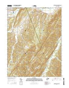 Petersburg East West Virginia Historical topographic map, 1:24000 scale, 7.5 X 7.5 Minute, Year 2014