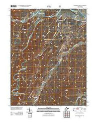 Petersburg West West Virginia Historical topographic map, 1:24000 scale, 7.5 X 7.5 Minute, Year 2011