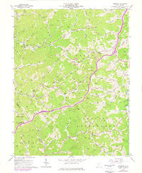 Peterson West Virginia Historical topographic map, 1:24000 scale, 7.5 X 7.5 Minute, Year 1966