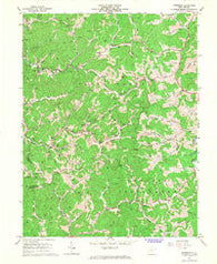 Peterson West Virginia Historical topographic map, 1:24000 scale, 7.5 X 7.5 Minute, Year 1966