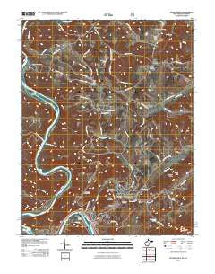 Peterstown West Virginia Historical topographic map, 1:24000 scale, 7.5 X 7.5 Minute, Year 2011