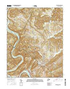 Peterstown West Virginia Current topographic map, 1:24000 scale, 7.5 X 7.5 Minute, Year 2016