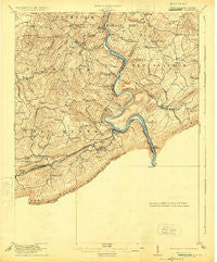 Peterstown Virginia Historical topographic map, 1:62500 scale, 15 X 15 Minute, Year 1925