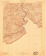 Peterstown Virginia Historical topographic map, 1:62500 scale, 15 X 15 Minute, Year 1916