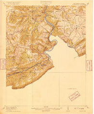 Peterstown Virginia Historical topographic map, 1:62500 scale, 15 X 15 Minute, Year 1916