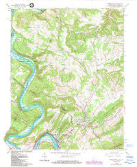 Peterstown West Virginia Historical topographic map, 1:24000 scale, 7.5 X 7.5 Minute, Year 1965