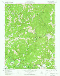 Petroleum West Virginia Historical topographic map, 1:24000 scale, 7.5 X 7.5 Minute, Year 1957