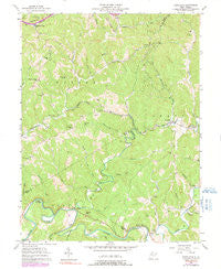 Petroleum West Virginia Historical topographic map, 1:24000 scale, 7.5 X 7.5 Minute, Year 1957