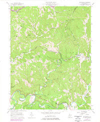 Petroleum West Virginia Historical topographic map, 1:24000 scale, 7.5 X 7.5 Minute, Year 1957