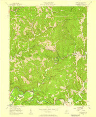 Petroleum West Virginia Historical topographic map, 1:24000 scale, 7.5 X 7.5 Minute, Year 1957