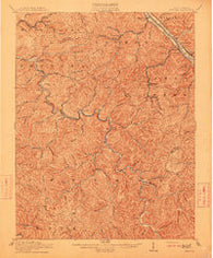 Peytona West Virginia Historical topographic map, 1:62500 scale, 15 X 15 Minute, Year 1911