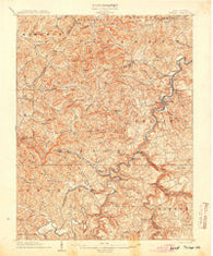Philippi West Virginia Historical topographic map, 1:62500 scale, 15 X 15 Minute, Year 1904