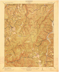 Pickens West Virginia Historical topographic map, 1:62500 scale, 15 X 15 Minute, Year 1915