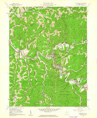 Pine Grove West Virginia Historical topographic map, 1:24000 scale, 7.5 X 7.5 Minute, Year 1960