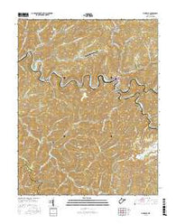 Pineville West Virginia Current topographic map, 1:24000 scale, 7.5 X 7.5 Minute, Year 2016