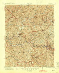 Pineville West Virginia Historical topographic map, 1:62500 scale, 15 X 15 Minute, Year 1927