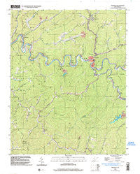Pineville West Virginia Historical topographic map, 1:24000 scale, 7.5 X 7.5 Minute, Year 1996