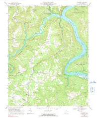Pipestem West Virginia Historical topographic map, 1:24000 scale, 7.5 X 7.5 Minute, Year 1968