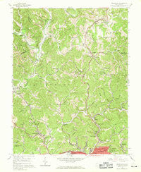 Pocatalico West Virginia Historical topographic map, 1:24000 scale, 7.5 X 7.5 Minute, Year 1958