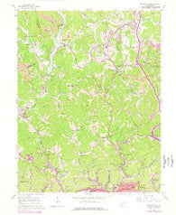 Pocatalico West Virginia Historical topographic map, 1:24000 scale, 7.5 X 7.5 Minute, Year 1958