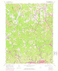 Pocatalico West Virginia Historical topographic map, 1:24000 scale, 7.5 X 7.5 Minute, Year 1958