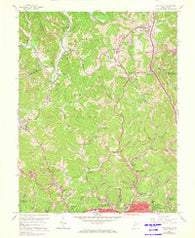 Pocatalico West Virginia Historical topographic map, 1:24000 scale, 7.5 X 7.5 Minute, Year 1958