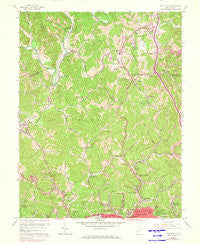 Pocatalico West Virginia Historical topographic map, 1:24000 scale, 7.5 X 7.5 Minute, Year 1958