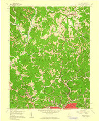 Pocatalico West Virginia Historical topographic map, 1:24000 scale, 7.5 X 7.5 Minute, Year 1958