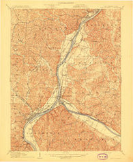 Point Pleasant West Virginia Historical topographic map, 1:62500 scale, 15 X 15 Minute, Year 1908