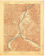 Point Pleasant West Virginia Historical topographic map, 1:62500 scale, 15 X 15 Minute, Year 1908