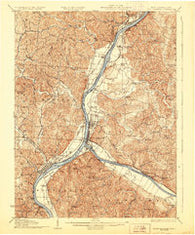 Point Pleasant West Virginia Historical topographic map, 1:62500 scale, 15 X 15 Minute, Year 1929