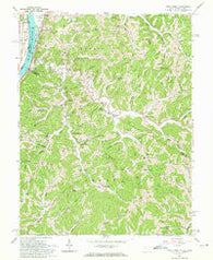 Pond Creek West Virginia Historical topographic map, 1:24000 scale, 7.5 X 7.5 Minute, Year 1960