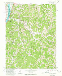 Pond Creek West Virginia Historical topographic map, 1:24000 scale, 7.5 X 7.5 Minute, Year 1960
