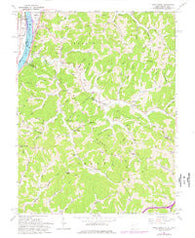 Pond Creek West Virginia Historical topographic map, 1:24000 scale, 7.5 X 7.5 Minute, Year 1960