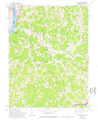 Pond Creek West Virginia Historical topographic map, 1:24000 scale, 7.5 X 7.5 Minute, Year 1960