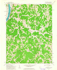 Pond Creek West Virginia Historical topographic map, 1:24000 scale, 7.5 X 7.5 Minute, Year 1960