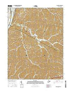 Pond Creek West Virginia Current topographic map, 1:24000 scale, 7.5 X 7.5 Minute, Year 2016