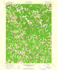 Porters Falls West Virginia Historical topographic map, 1:24000 scale, 7.5 X 7.5 Minute, Year 1960