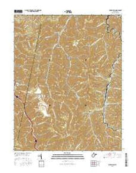 Powellton West Virginia Current topographic map, 1:24000 scale, 7.5 X 7.5 Minute, Year 2016