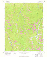 Powellton West Virginia Historical topographic map, 1:24000 scale, 7.5 X 7.5 Minute, Year 1965