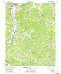 Prichard West Virginia Historical topographic map, 1:24000 scale, 7.5 X 7.5 Minute, Year 1962