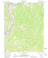 Prichard West Virginia Historical topographic map, 1:24000 scale, 7.5 X 7.5 Minute, Year 1962