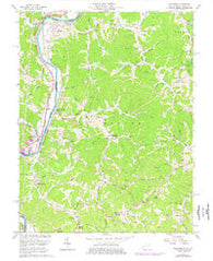 Prichard West Virginia Historical topographic map, 1:24000 scale, 7.5 X 7.5 Minute, Year 1962