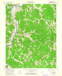 Prichard West Virginia Historical topographic map, 1:24000 scale, 7.5 X 7.5 Minute, Year 1962