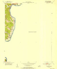 Prichard West Virginia Historical topographic map, 1:24000 scale, 7.5 X 7.5 Minute, Year 1953