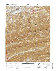 Princeton West Virginia Historical topographic map, 1:24000 scale, 7.5 X 7.5 Minute, Year 2014