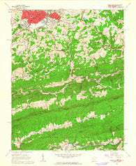 Princeton West Virginia Historical topographic map, 1:24000 scale, 7.5 X 7.5 Minute, Year 1962